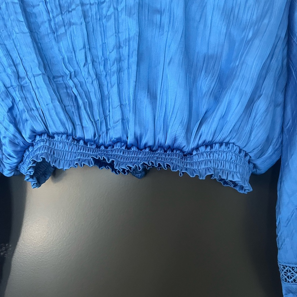 NWT House of Harlow Blue Matching pant/blouse set - Size Small - Picture 8 of 16